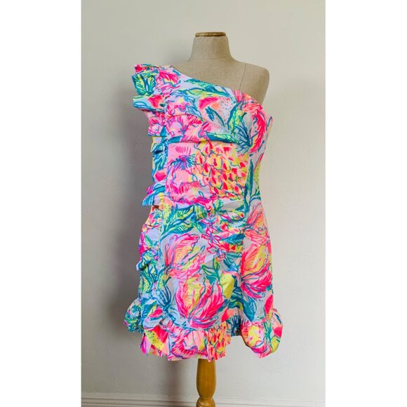 Lilly Pulitzer Dresses & Skirts - Lilly Pulitzer Tiffani Stretch dress Sz 14